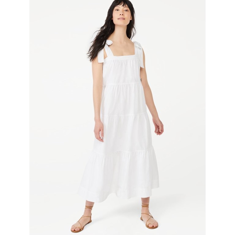 Free Assembly White Maxi Dress